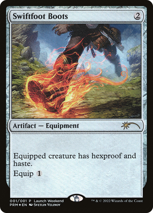 Swiftfoot Boots (WPN-001) - Wizards Play Network 2022 Foil