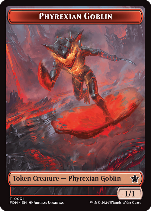 Phyrexian Goblin (TFDN-031) - Foundations Tokens Foil