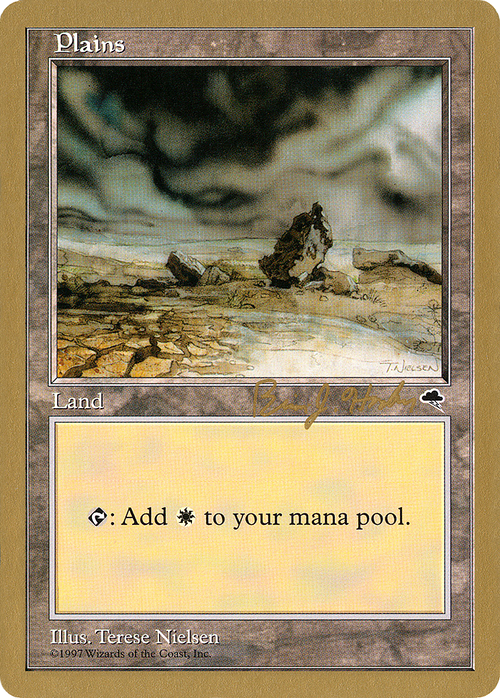 Plains (Rocks) - 1998 Brian Hacker (TMP) (WCD-) - World Championship Decks 1998