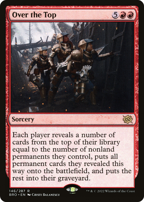 Over the Top (BRO-146) - The Brothers' War Foil
