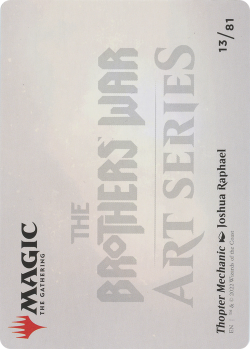 Thopter Mechanic // Thopter Mechanic (ABRO-013) - The Brothers' War Art Series (Borderless) Foil