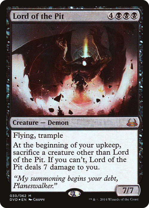 Lord of the Pit (DD3-030) - Duel Decks Anthology: Divine vs. Demonic Foil