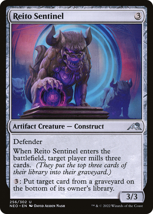 Reito Sentinel (NEO-256) - Kamigawa: Neon Dynasty Foil