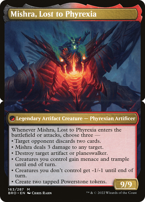 Mishra, Lost to Phyrexia (BRO-163B) - The Brothers' War Foil