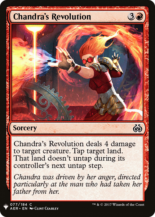 Chandra's Revolution (LIST-AER-77) - The List