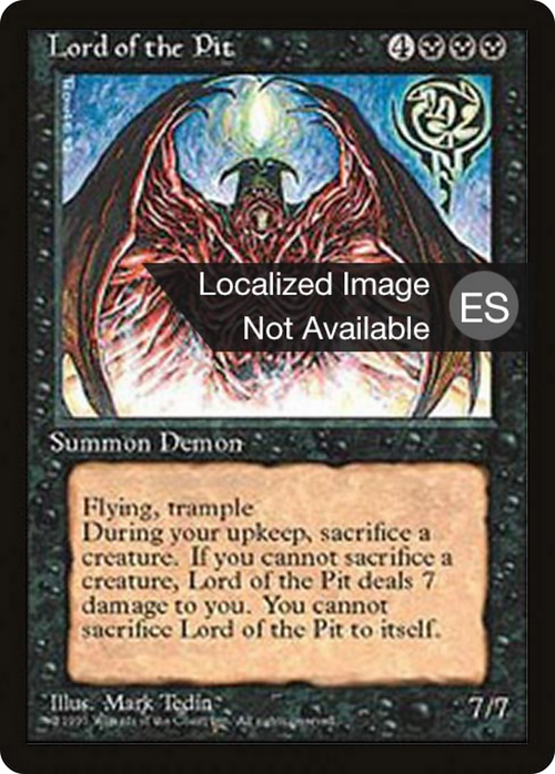 Lord of the Pit (4BB-028) - Fourth Edition Foreign Black Border