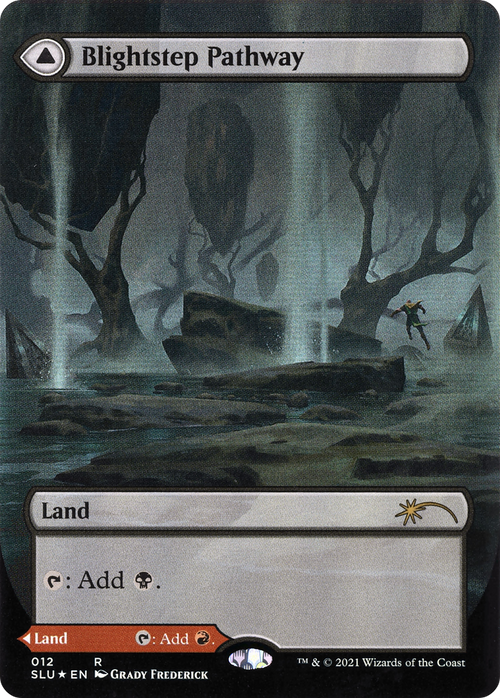 Blightstep Pathway (Borderless) (SLU-012) - Secret Lair: Ultimate Edition: (Showcase) (Borderless) Foil