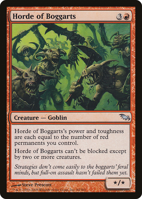 Horde of Boggarts (SHM-094) - Shadowmoor Foil