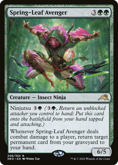 Spring-Leaf Avenger (PPNEO-208) - Kamigawa: Neon Dynasty Promos
