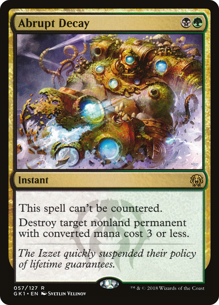 Abrupt Decay (GR1-057) - GRN Guild Kit