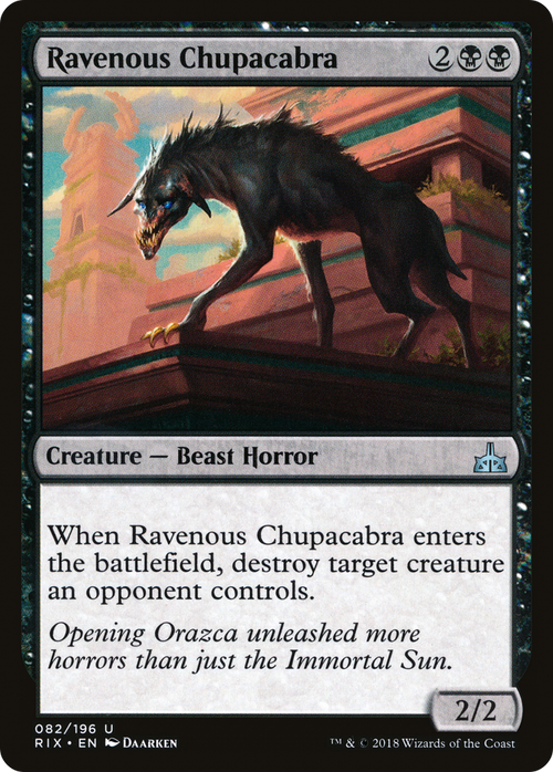 Ravenous Chupacabra (RIX-082) - Rivals of Ixalan