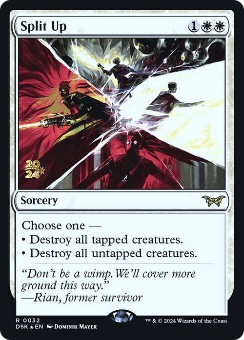Split Up (PRE-032) - Duskmourn: House of Horror Promos Foil