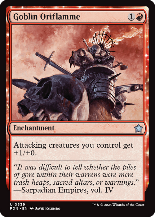 Goblin Oriflamme (FDN-539) - Foundations: (enchantment)