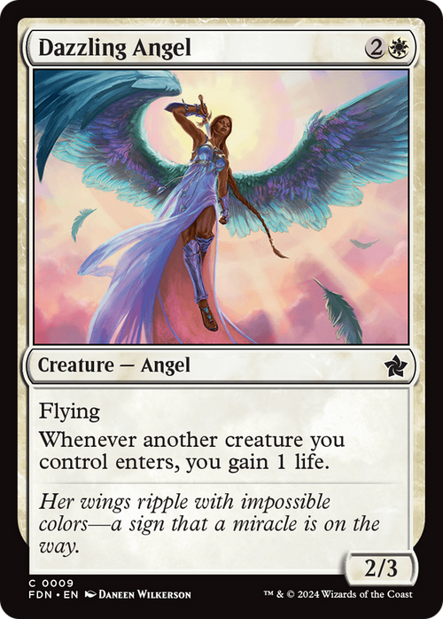 Dazzling Angel (0009) (FDN-009) - Foundations Foil
