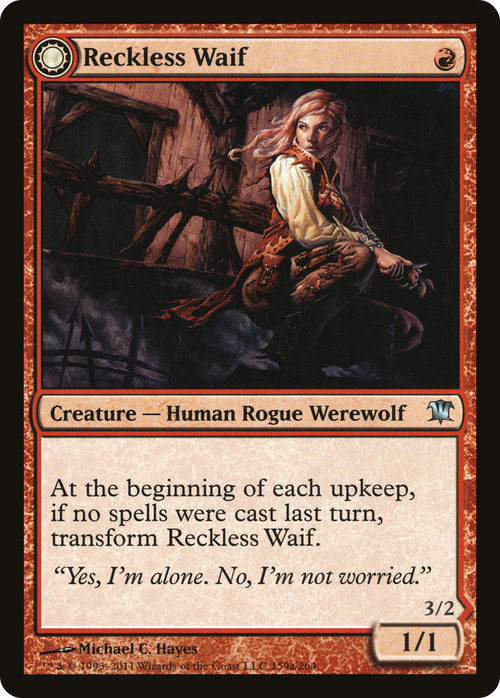 Reckless Waif (ISD-159) - Innistrad: (Double Faced Transform) Foil