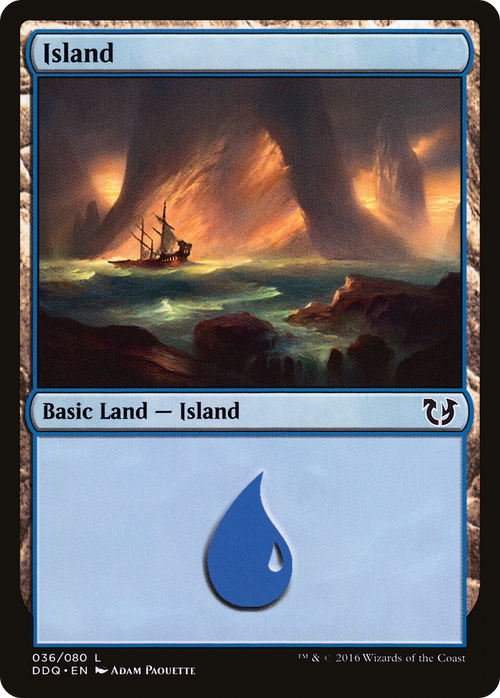 Island (036) (DDQ-036) - Duel Decks: Blessed vs. Cursed