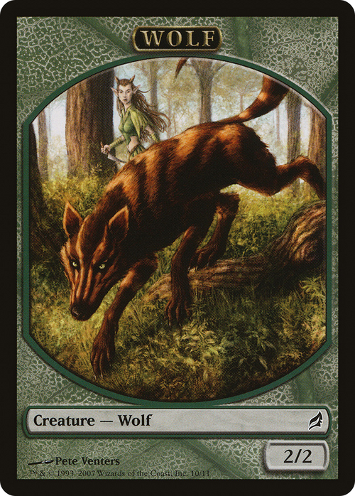Wolf Token (LRW-010) - Lorwyn Tokens