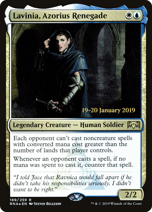 Lavinia, Azorius Renegade (PRE-189S) - Ravnica Allegiance Promos Foil