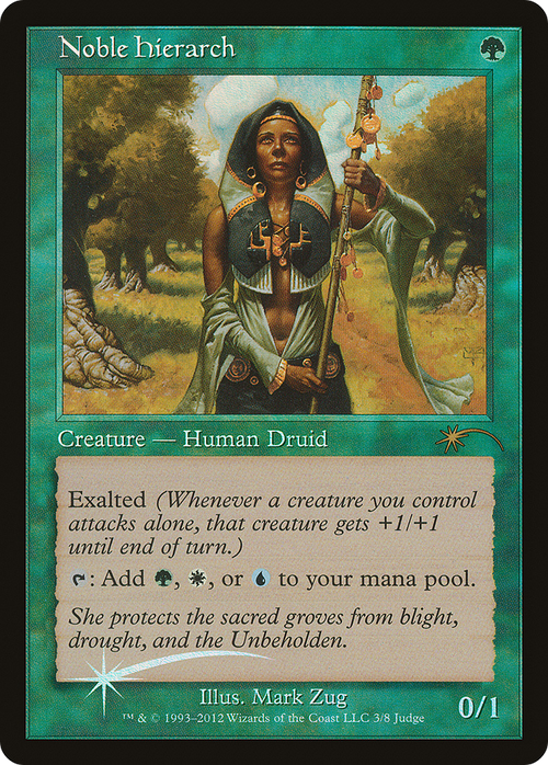 Noble Hierarch (JDG-003) - Judge Gift Cards 2012 Foil