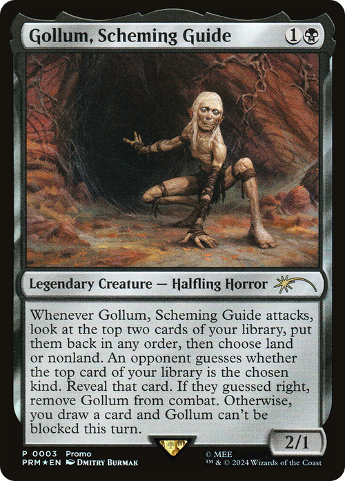 Gollum, Scheming Guide (UMP-003) - Tales of Middle-earth Deluxe Commander Kit Foil
