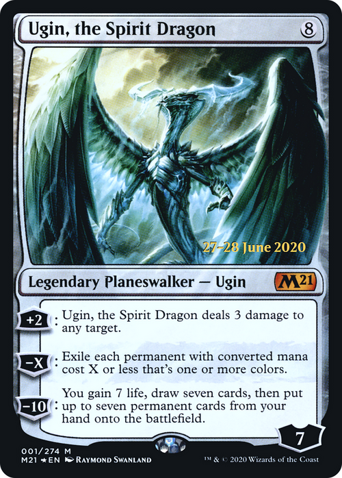 Ugin, the Spirit Dragon (PRE-01S) - Core Set 2021 Promos Foil
