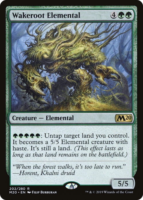 Wakeroot Elemental (M20-202) - Core Set 2020 Foil