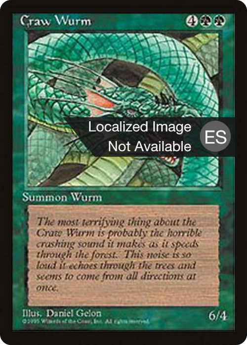 Craw Wurm (4BB-) - Fourth Edition Foreign Black Border