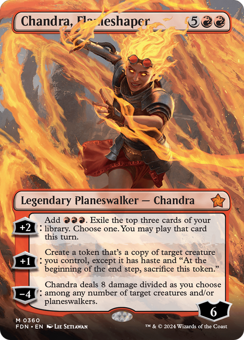 Chandra, Flameshaper (Borderless) (FDN-360) - Foundations