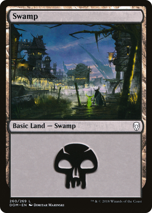 Swamp (260) (DOM-260) - Dominaria Foil