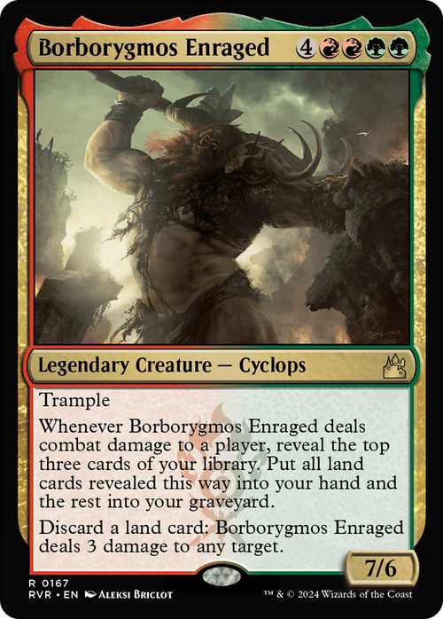 Borborygmos Enraged (RVR-167) - Ravnica Remastered Foil