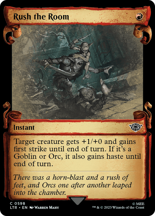 Rush the Room (Showcase Scrolls) (LTR-598) - The Lord of the Rings: Tales of Middle-earth: (Showcase) Foil
