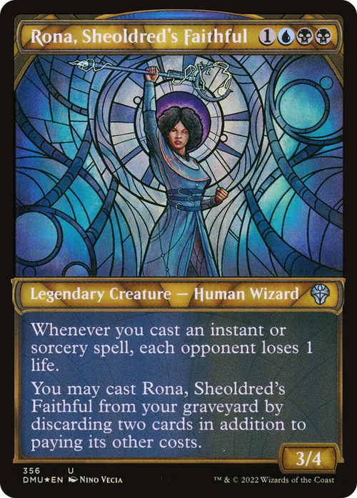 Rona, Sheoldred's Faithful (Textured Foil) (DMU-356) - Dominaria United: (Showcase) Foil