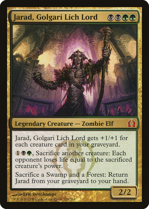 Jarad, Golgari Lich Lord (RTR-174) - Return to Ravnica Foil
