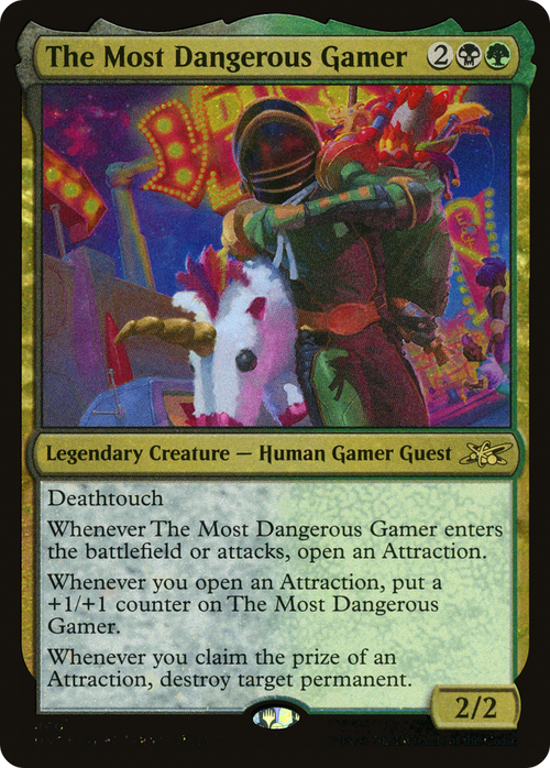 The Most Dangerous Gamer (Galaxy Foil) (UNF-460) - Unfinity Foil