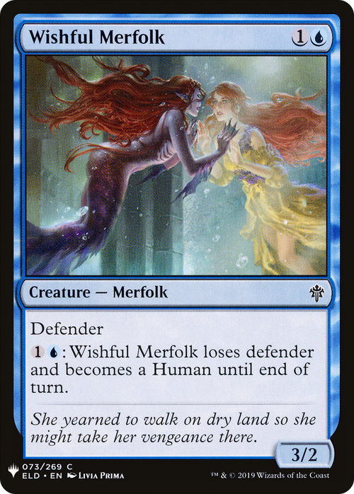 Wishful Merfolk (LIST-ELD-73) - The List