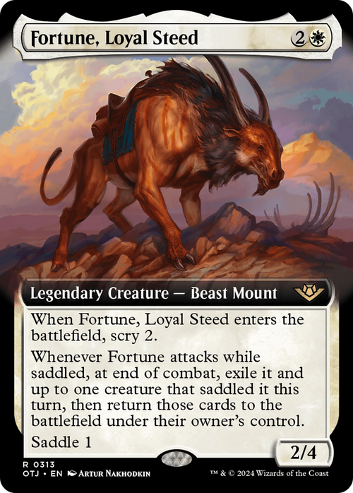 Fortune, Loyal Steed (Extended Art) (OTJ-313) - Outlaws of Thunder Junction: (Extended Art) Foil
