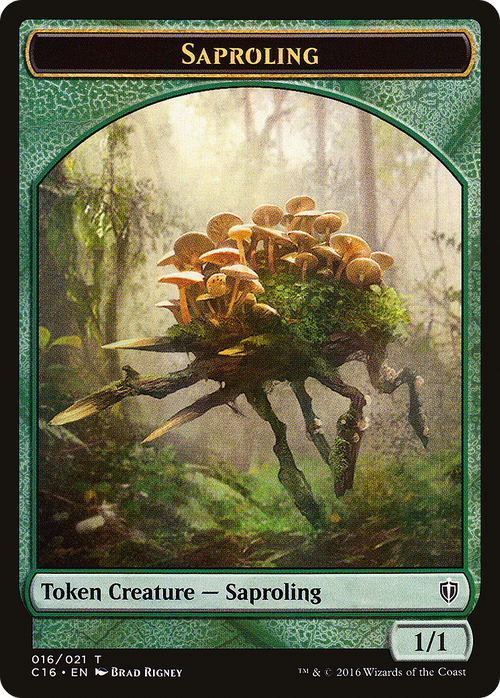 Saproling (016) // Spirit (006) Double-Sided Token (C16-016) - Commander 2016 Tokens