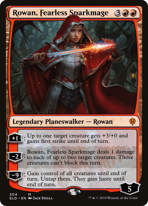 Rowan, Fearless Sparkmage (ELD-304) - Throne of Eldraine