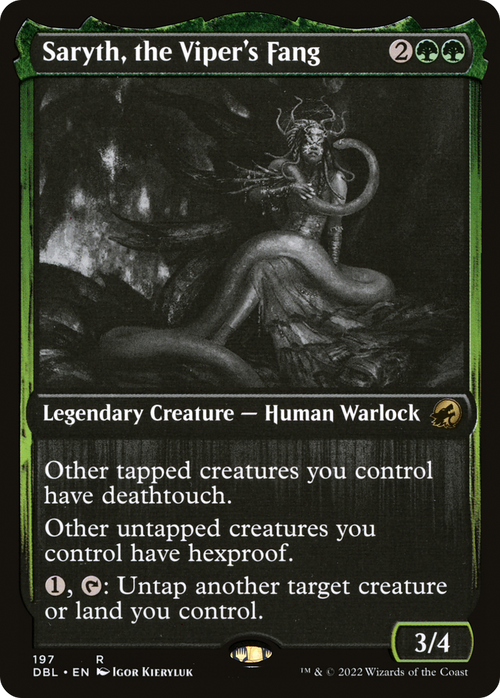 Saryth, the Viper's Fang (DBL-197) - Innistrad: Double Feature