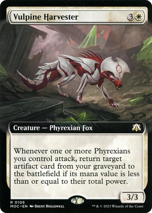Vulpine Harvester (Extended Art) (MOC-106) - March of the Machine Commander: (Extended Art) Foil