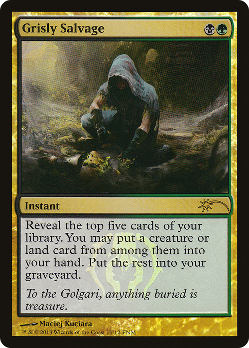 Grisly Salvage (FNM-011) - Friday Night Magic 2013 Foil