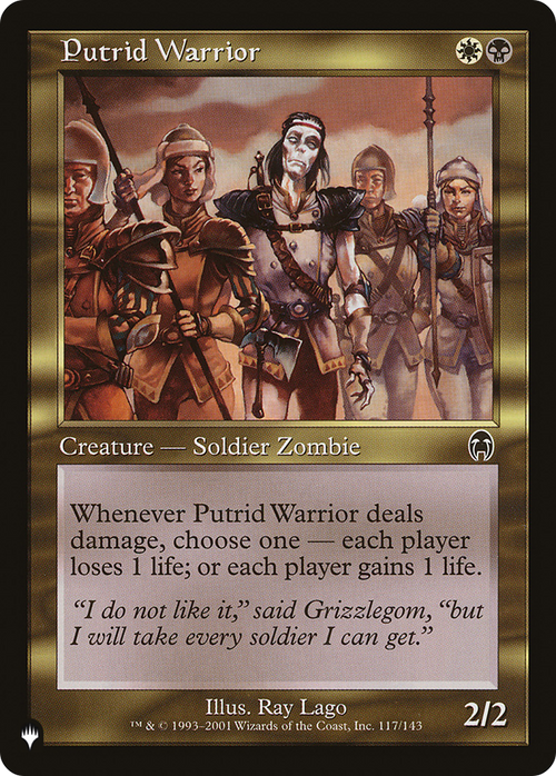 Putrid Warrior (LIST-APC-117) - The List