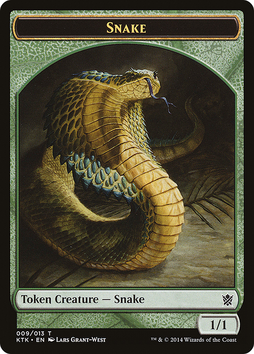 Snake Token (KTK-009) - Khans of Tarkir Tokens