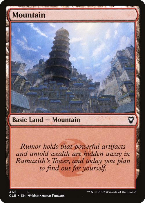 Mountain (465) (CLB-465) - Commander Legends: Battle for Baldur's Gate Foil