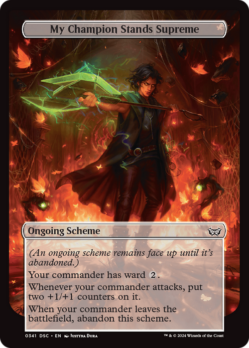 My Champion Stands Supreme (Full Art) (A:DSC-341) - Duskmourn: House of Horror Commander