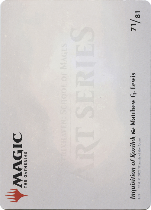 Inquisition of Kozilek // Inquisition of Kozilek (ASTX-071) - Strixhaven Art Series (Borderless) Foil