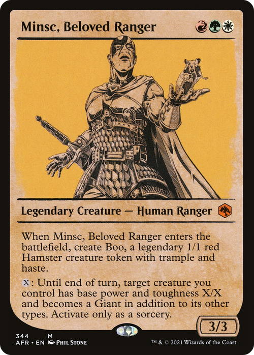 Minsc, Beloved Ranger (Showcase) (AFR-344) - Adventures in the Forgotten Realms: (Showcase)