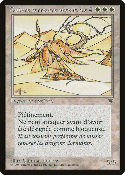 Elder Land Wurm (French) - "Guivre terrestre ancestorale" (REN-) - Renaissance