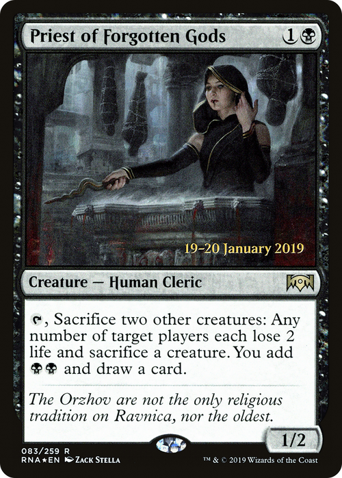 Priest of Forgotten Gods (PRE-83S) - Ravnica Allegiance Promos Foil