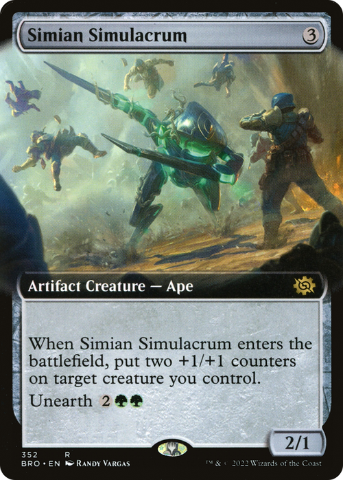 Simian Simulacrum (Extended Art) (BRO-352) - The Brothers' War: (Extended Art)